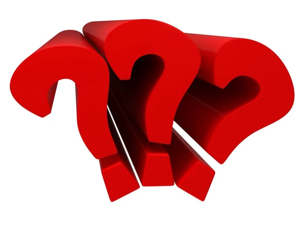 Question mark signs — Stock Photo, Image