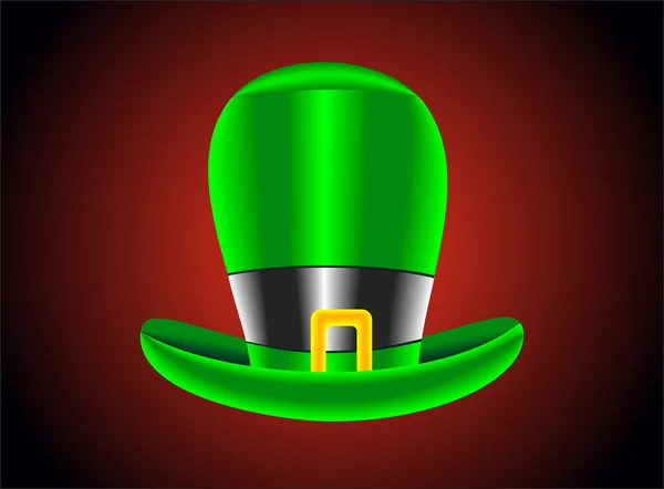 Green St. Patrick's Day hat. Vector — Stock Vector