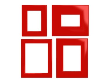 beyaz duvar dört fotoğraf çerçeveleri