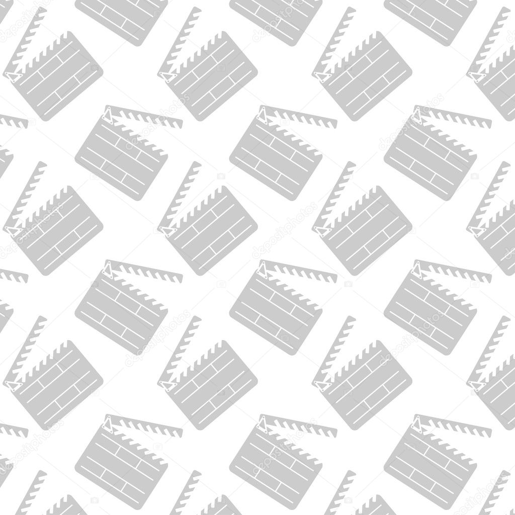 abstract seamless vector pattern cinema clapper
