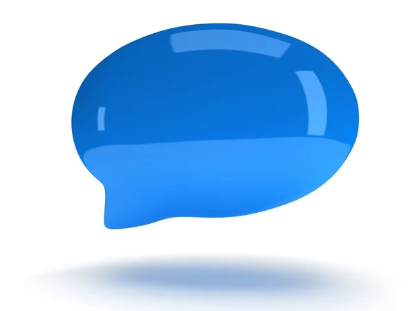 3d blank speech bubble — Stock Photo, Image