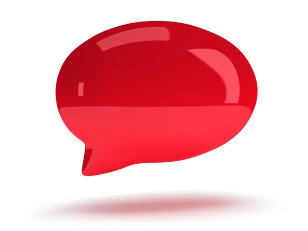 3d blank speech bubble — Stock Photo, Image