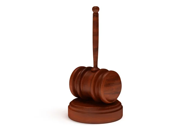 3D Wooden gavel. Judge, Law, Auction concept — Stock Photo, Image