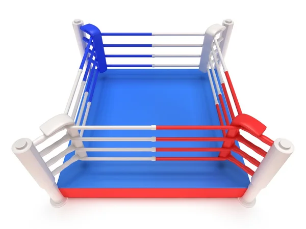 Boxerský ring. vysoké rozlišení 3d vykreslení. — Stock fotografie