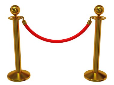 üzerine beyaz altın ip bariyer