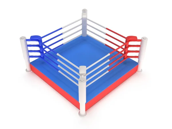 Anillo de boxeo. Alta resolución 3d render . — Foto de Stock