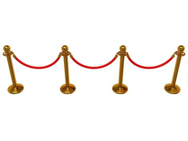 üzerine beyaz altın ip bariyer