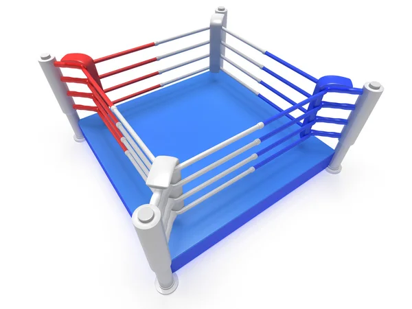 Boxring. hochauflösendes 3D-Rendering. — Stockfoto