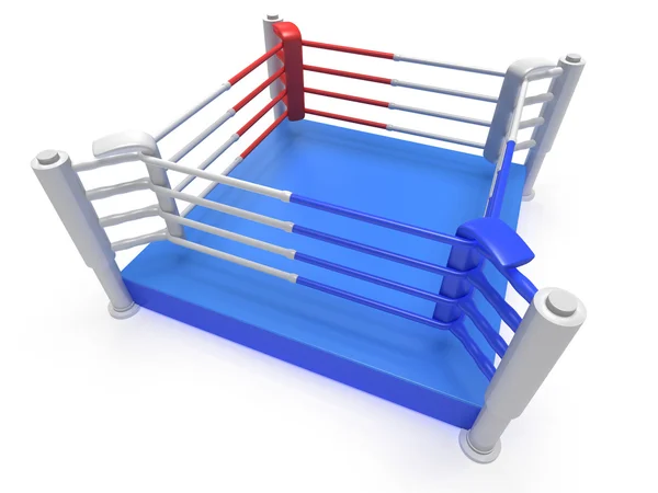 Boxring. hochauflösendes 3D-Rendering. — Stockfoto