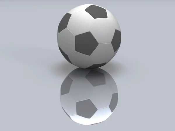 Bola de futebol isolada. 3D . — Fotografia de Stock