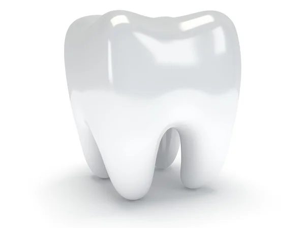 Tooth isolated on white back. — Stock Photo, Image
