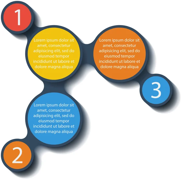 Elementos infográficos de Metaball. Vector . — Archivo Imágenes Vectoriales