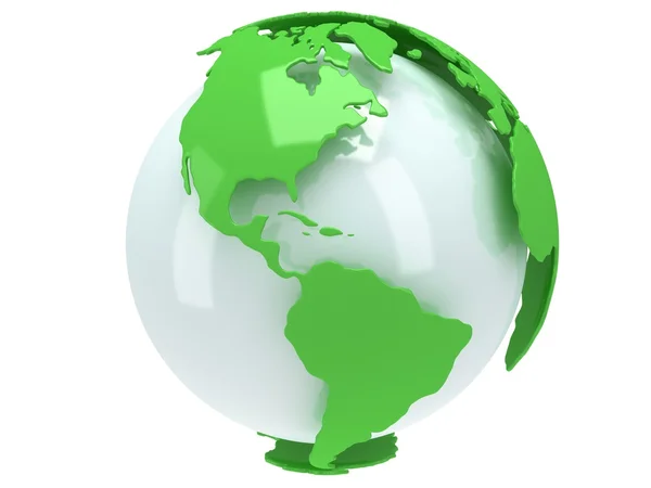 Aarde planeet globe. 3D render. America bekijken. — Stockfoto