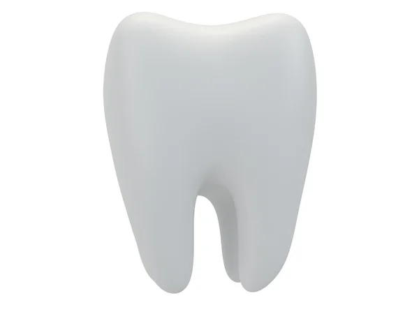 Tooth isolated on white back. — Stock Photo, Image