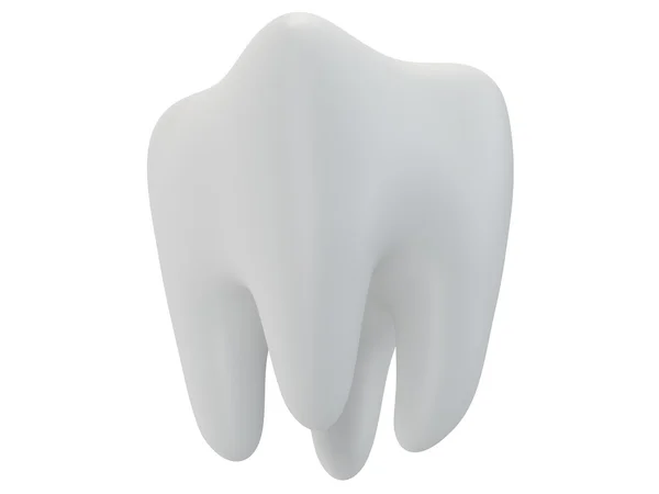 Zubní izolované na bílém zpět. — Stock fotografie