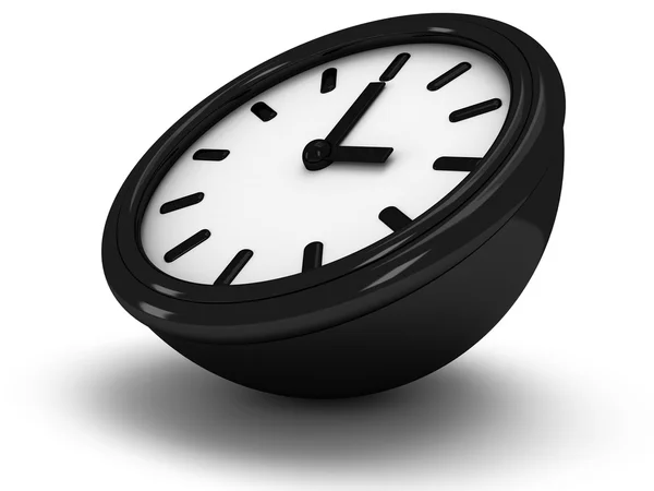 3D Round clock shows three o'clock — Stock Photo, Image