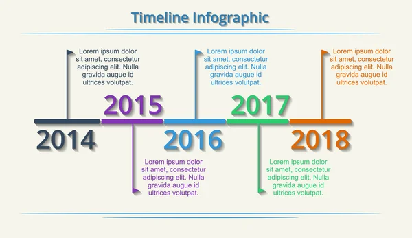 Timeline Web Element Template. Vector. — Stock Vector