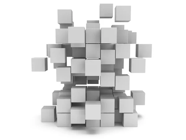 3D Cubes block. Assembling concept. — Stock Photo, Image