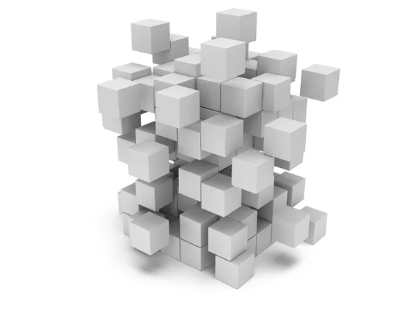 3D Cubes block. Assembling concept. — Stock Photo, Image