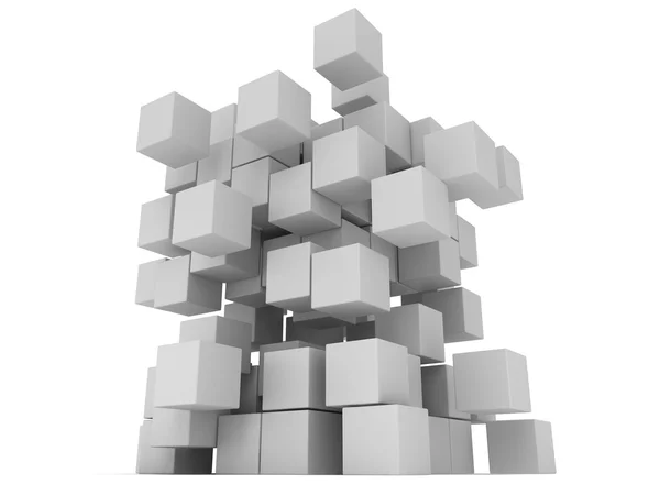 3D Cubes block. Assembling concept. — Stock Photo, Image