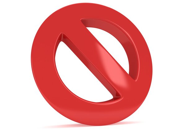 Никаких признаков. Запретный знак
.