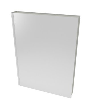 Beyaz arka plan üzerinde 3D boş kitap kapağı