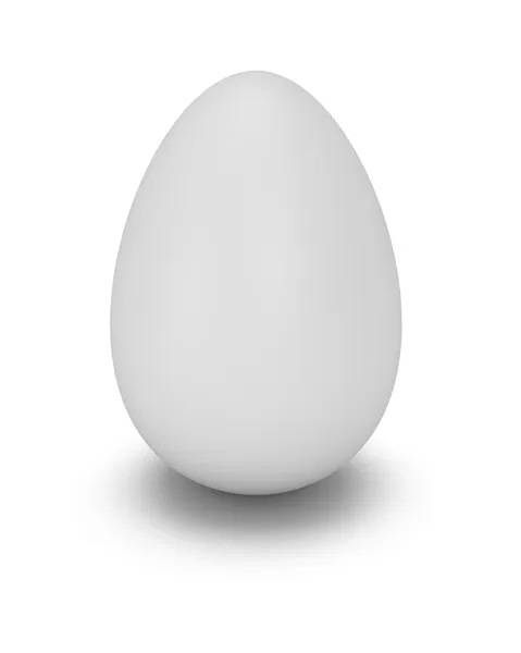 White egg. 3D. — Stock Photo, Image