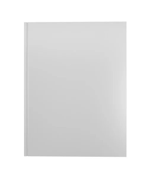 3d Copertina del libro bianco su sfondo bianco — Foto Stock