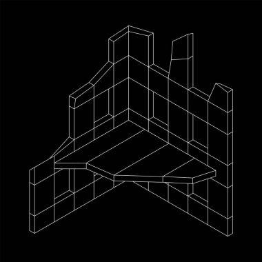 Harap olmuş bina ve beton, savaş yıkım konsepti