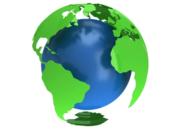 Tierra planeta globo. Representación 3D. América vista . — Foto de Stock