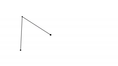 Beyaz arkaplanda izole edilmiş üçgen matematik geometri simgesi