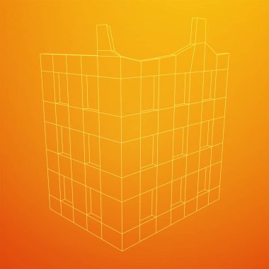 Harap olmuş bina ve beton, savaş yıkım konsepti