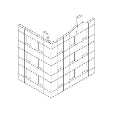 Harap olmuş bina ve beton, savaş yıkım konsepti