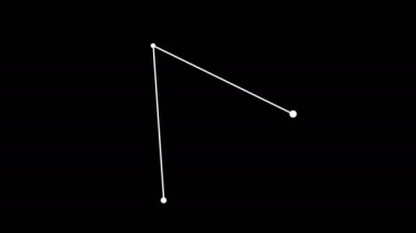 Siyah arkaplanda üçgen matematik geometri simgesi