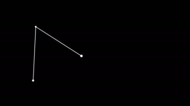 Siyah arkaplanda üçgen matematik geometri simgesi