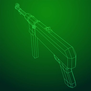 Hafif makineli tüfek Alman MP 40 dünya savaşı 2 ateşli silah tabancası