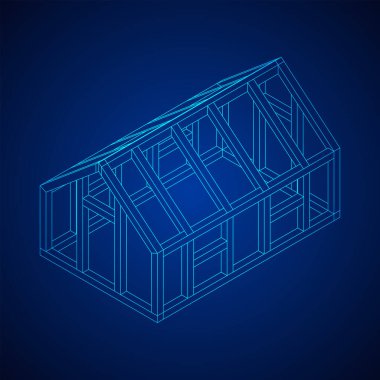 Sera inşaat iskeleti. Sera binası objesi. Sıcak ev