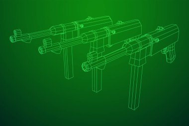 Hafif makineli tüfek Alman MP 40 dünya savaşı 2 ateşli silah tabancası