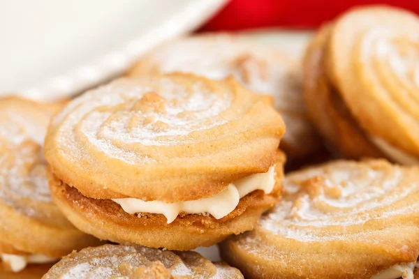 Biscoitos com um recheio de creme — Fotografia de Stock