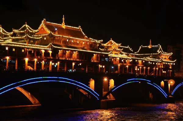 Chinese ancient architecture night — Stock Photo, Image
