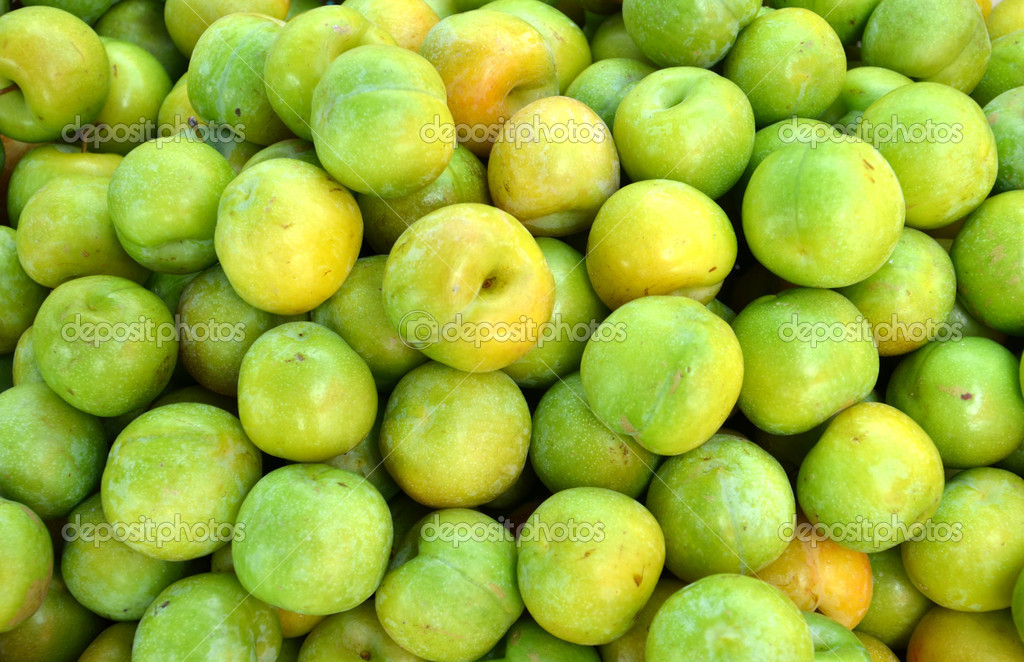 Green plums Stock Photo by ©kimren 13200280