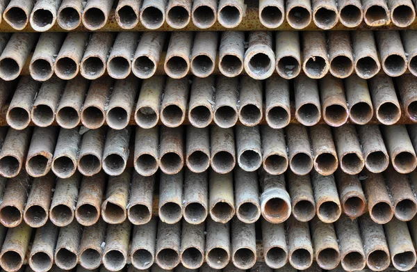 鋼鉄管の整理 — ストック写真