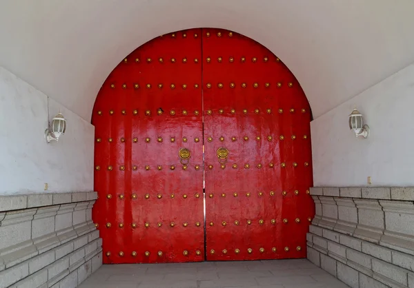 Červené dveře — Stock fotografie