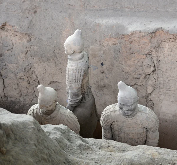 Guerreiros e Cavalos de Qin Terracotta — Fotografia de Stock