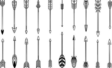 Vektör kabile süsü. Beyaz arka planda izole edilmiş kabile boho unsurları tasarımı. Düz dekor elementleri. Tasarımınız için mükemmel, afişler, posterler, kartlar, arka planlar