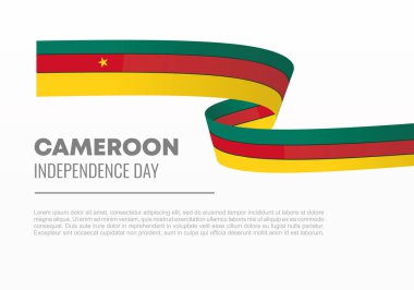 Kamerun 'un bağımsızlık günü arkaplan afişi 1 Ocak' ta kutlanacak.