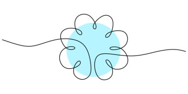 Beyaz arka planda izole edilmiş tek bir mavi kar tanesi çizgisi noel süsü süslemesi için..