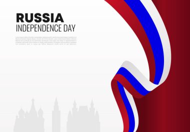 Rusya 'nın Bağımsızlık Günü 12 Haziran' daki ulusal kutlama afişi.