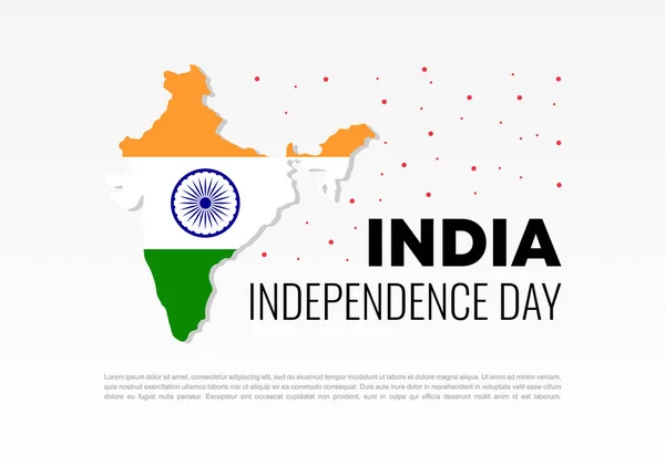 Inde Independence Day Background Banner Poster National Celebration August — Image vectorielle