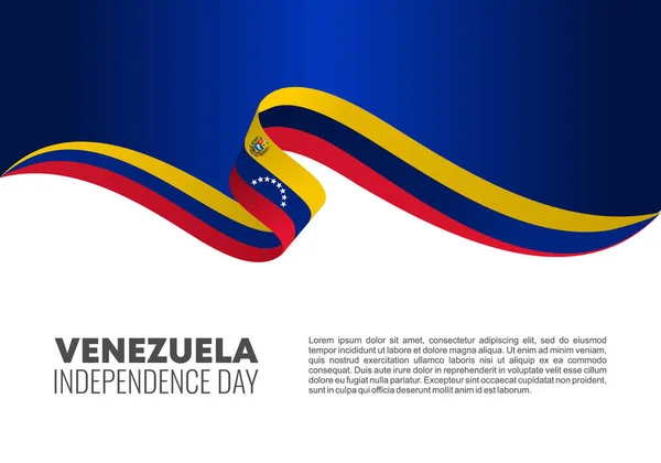 Venezuela Den Nezávislosti Pozadí Plakát Pro Národní Oslavu Července — Stockový vektor